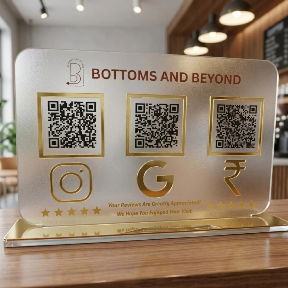 Premium White Acrylic Details Standee