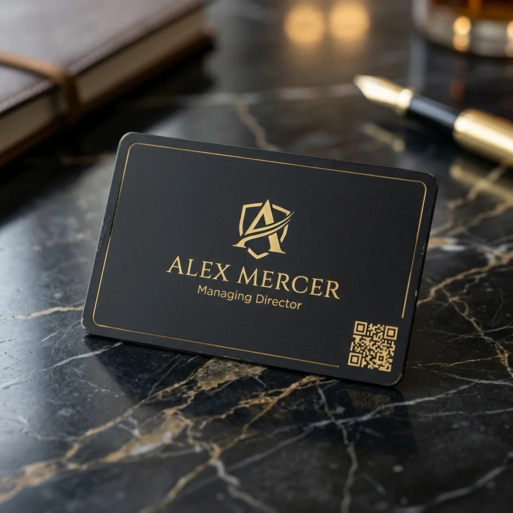 Engraved Metal NFC Business Card